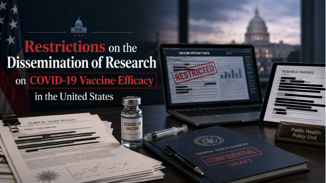 Restrictions on the Dissemination of Research on COVID-19 Vaccine Efficacy in the United States